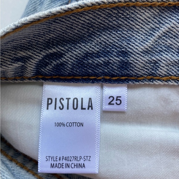 NWT Pistola Devin High Rise Mom Cut Off in St Tropez - Picture 6 of 8